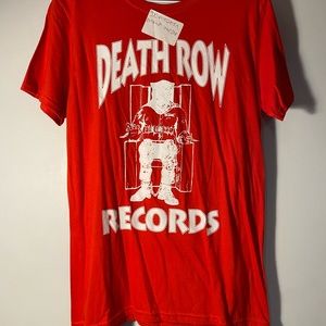 Death Row Records Logo Men’s Medium Red T-Shirt